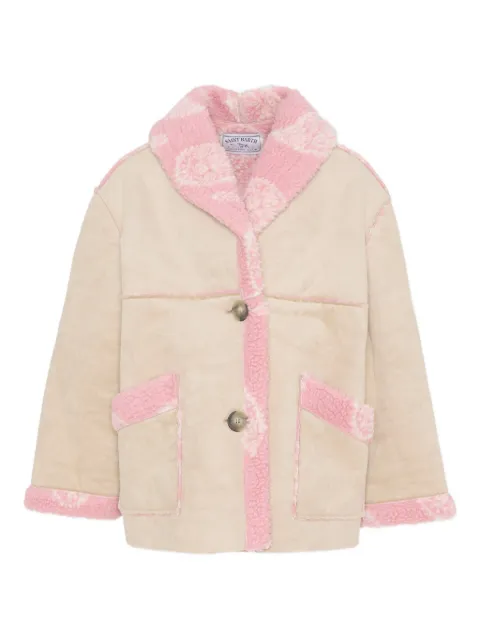 MC2 Saint Barth Kids checkerboard collar coat