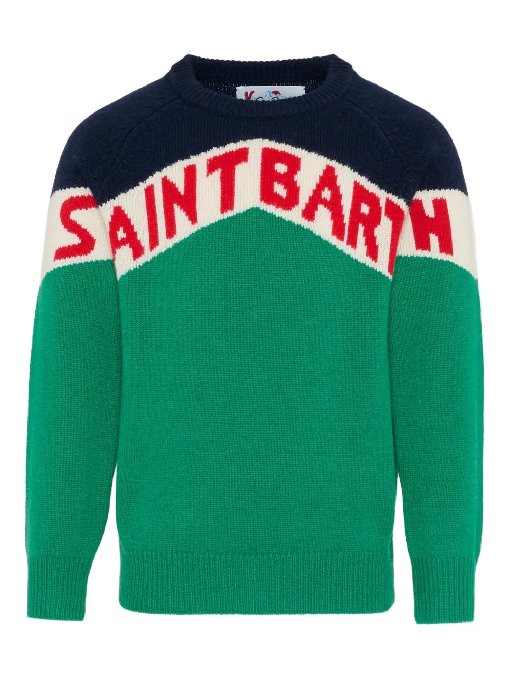 MC2 Saint Barth Kids knitted longsleeve sweater - Verde
