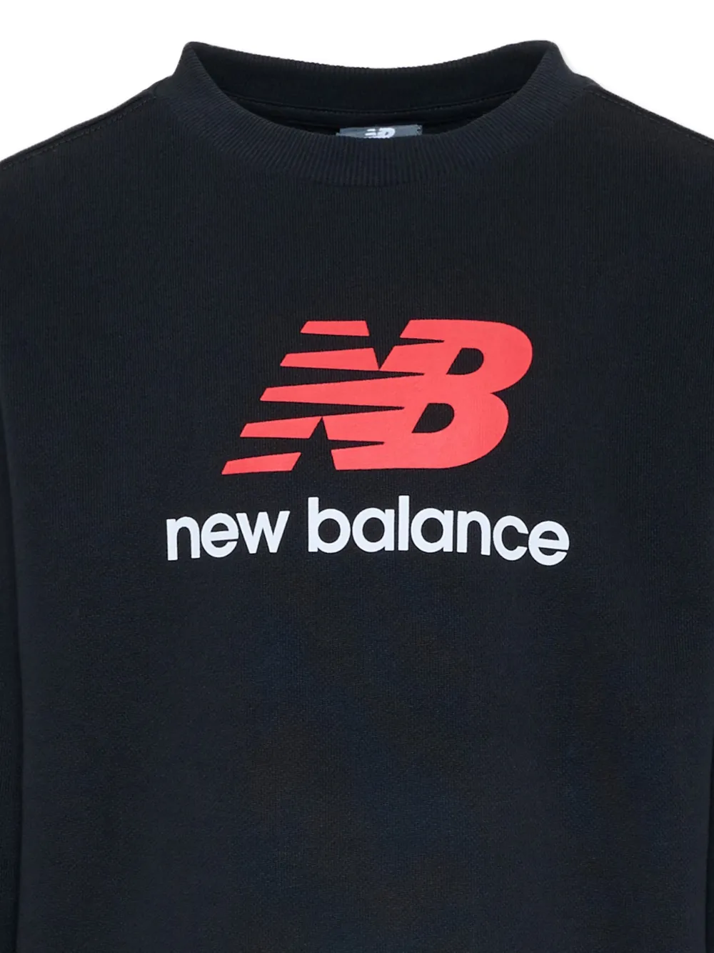 New Balance Kids Sweater met ronde hals en logo Zwart