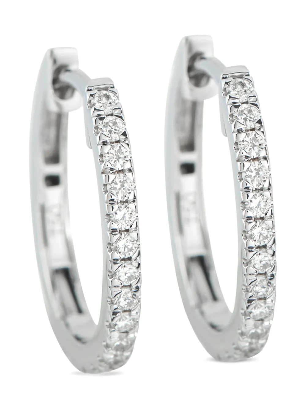 LB Exclusive diamond hoop earrings - Argento