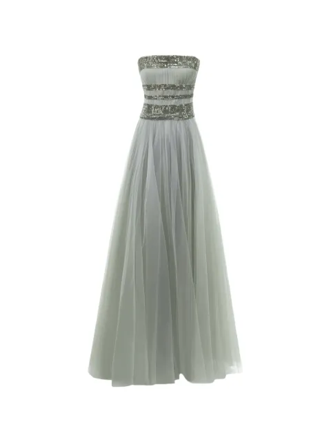 Gemy Maalouf embellished corset tulle gown