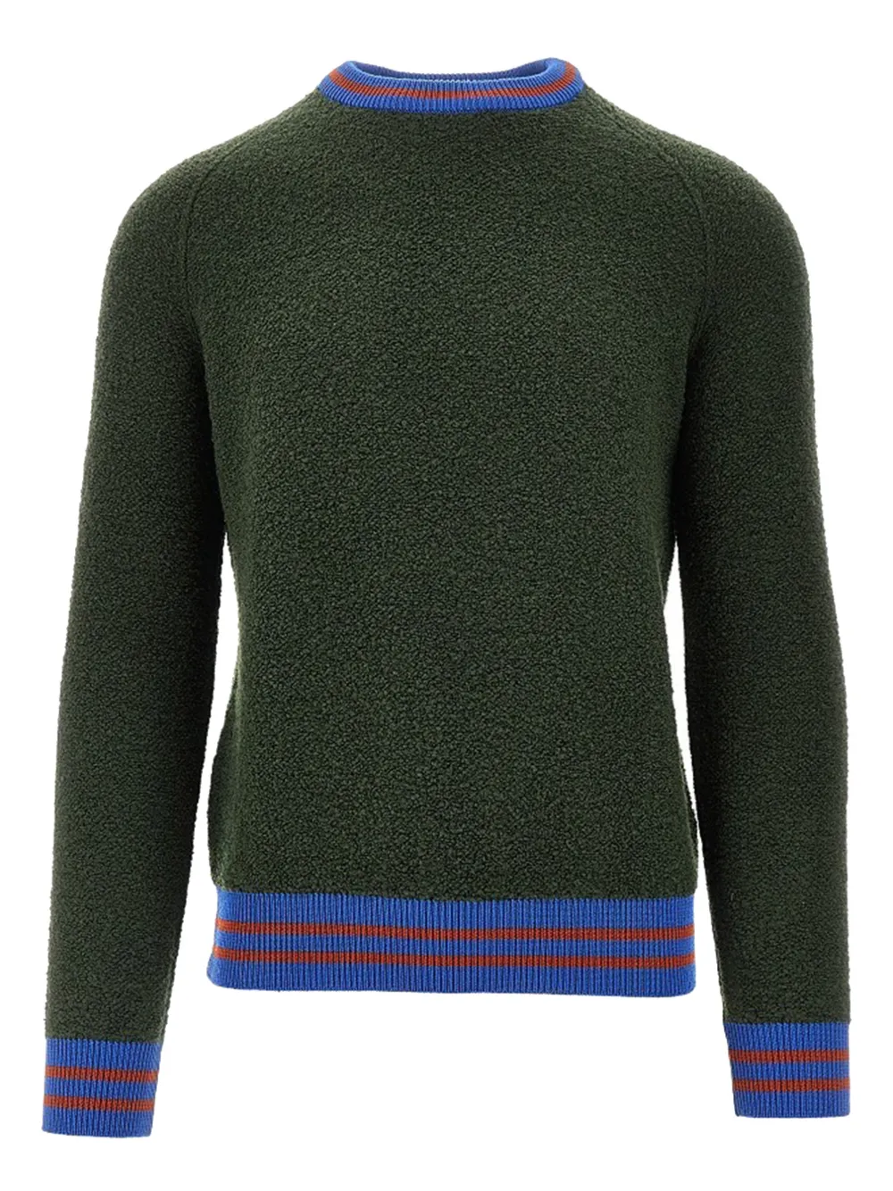 gallia striped crew-neck sweater - Verde
