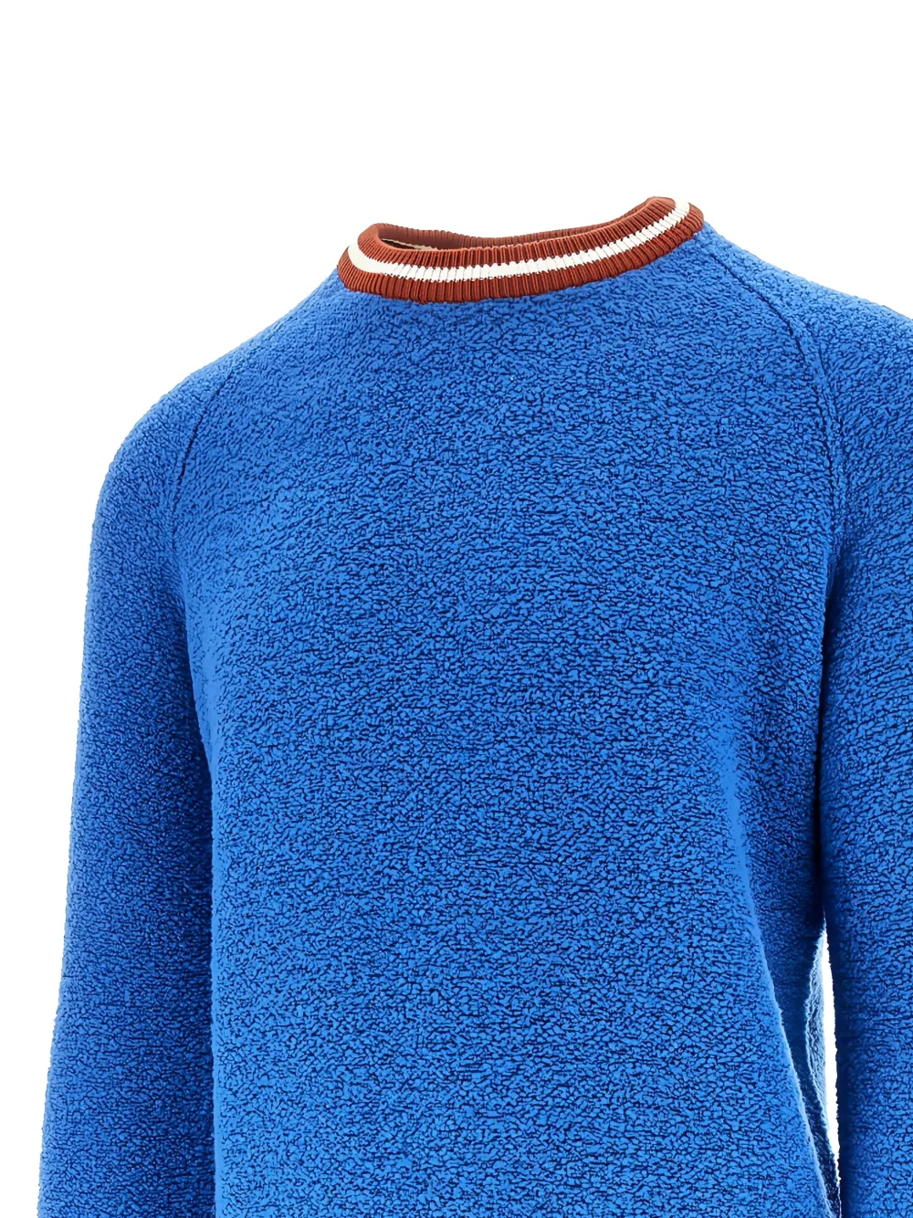 Gallia striped round-neck sweater - Blauw