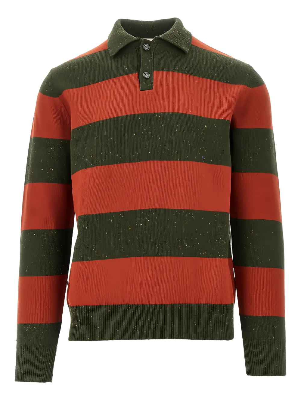 gallia striped polo sweater - Grün