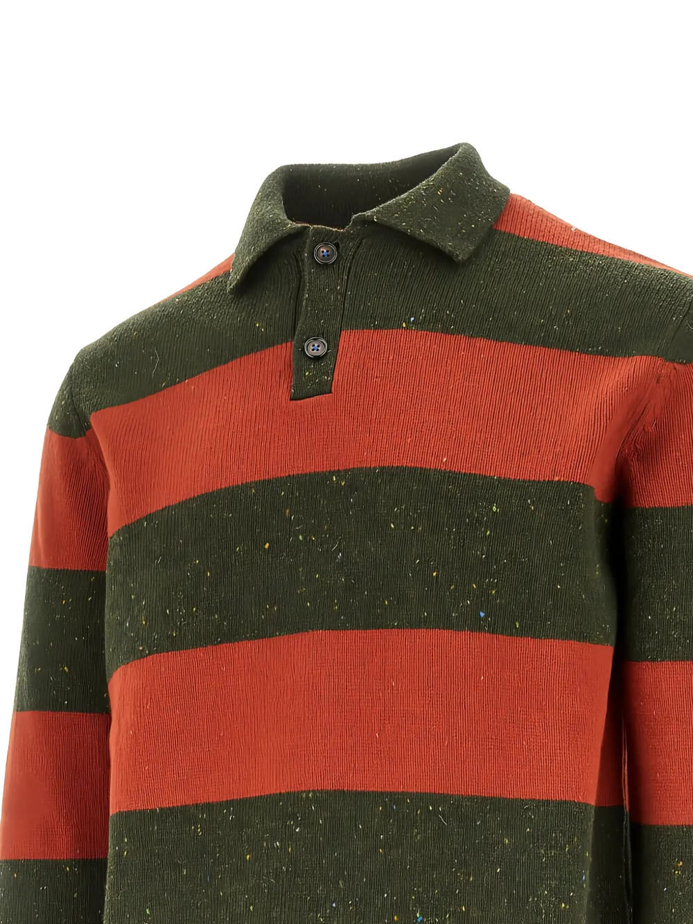 Gallia striped polo sweater - Groen