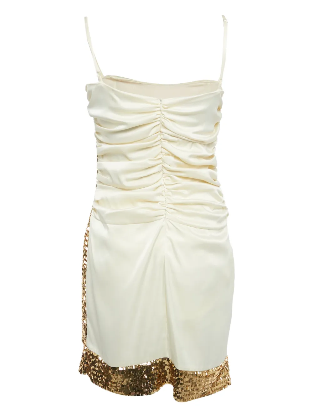 Invito Haute Couture ruched sequin dress - Wit