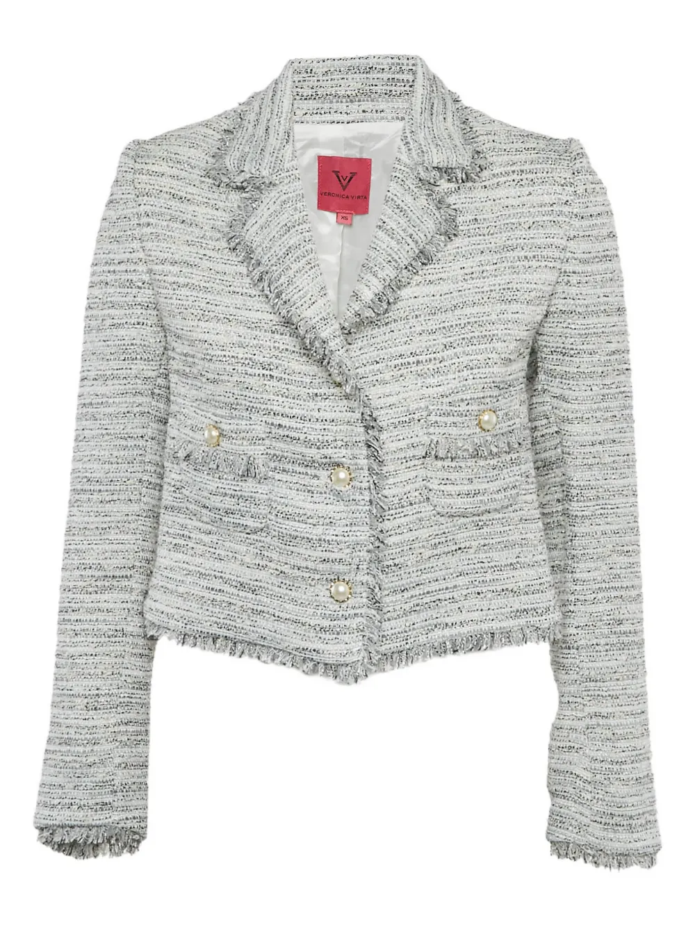 Veronica Virta button-embellishment blazer | Grey | Image 1