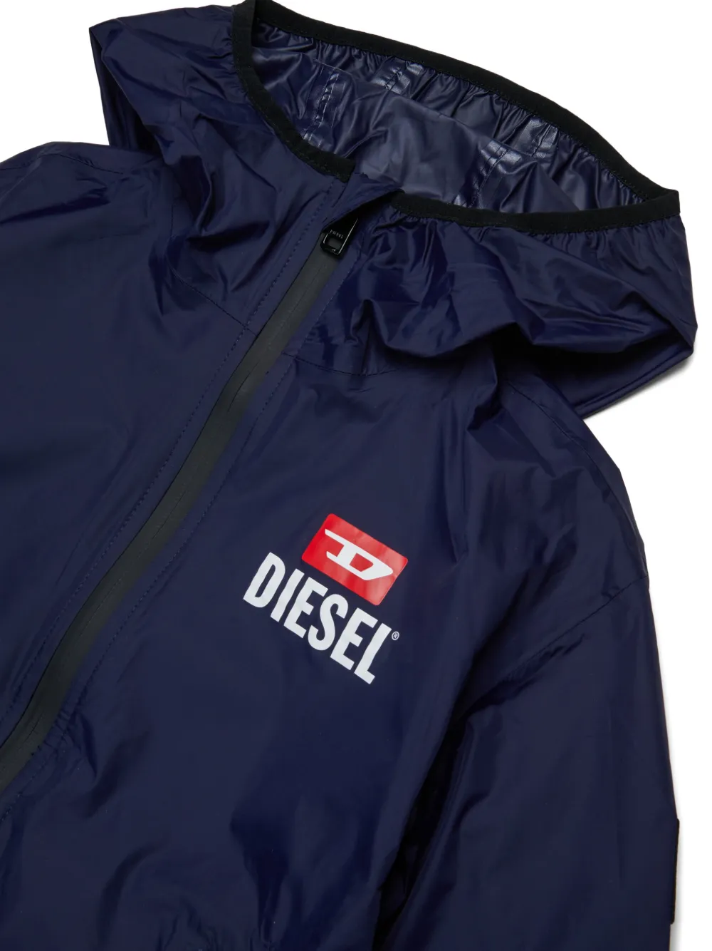 Diesel Kids Regenjas met capuchon Blauw