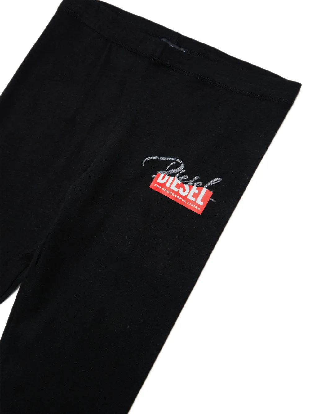 Diesel Kids Legging met logo Zwart
