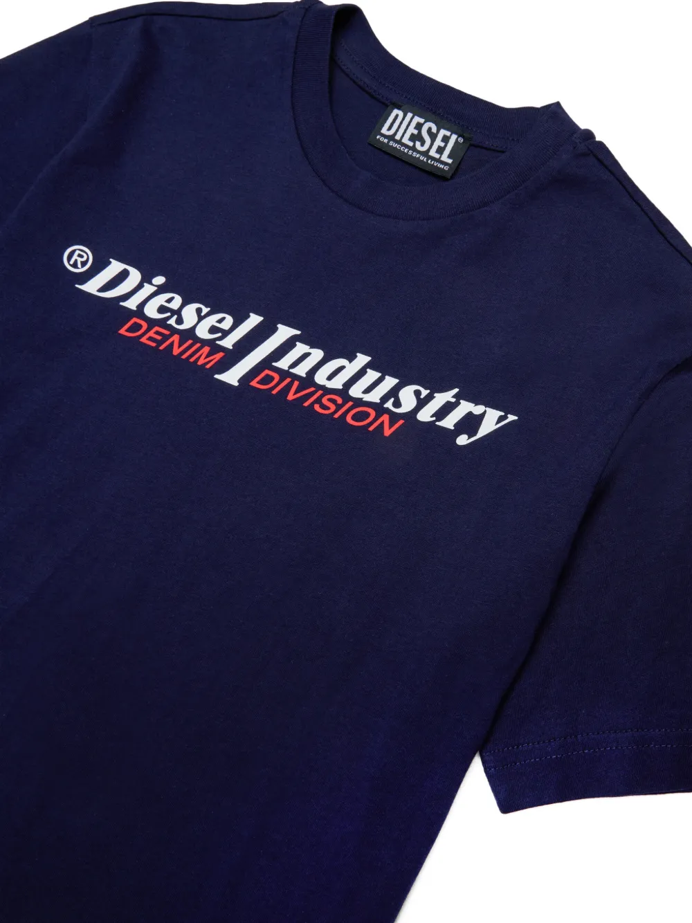 Diesel Kids Tadenop T-shirt Blauw