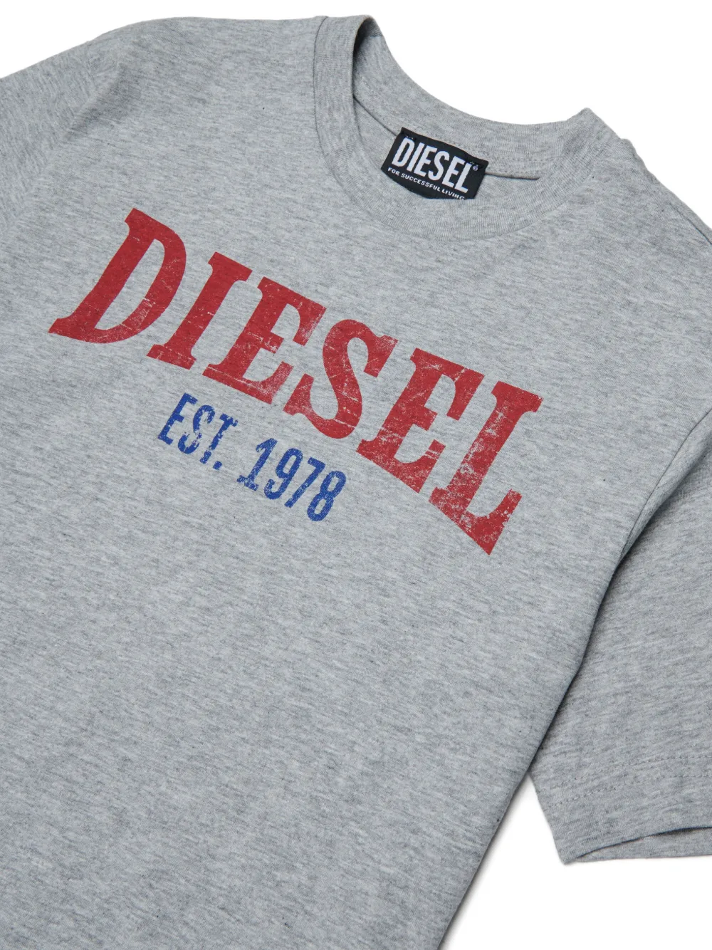 Diesel Kids T-shirt met print Grijs