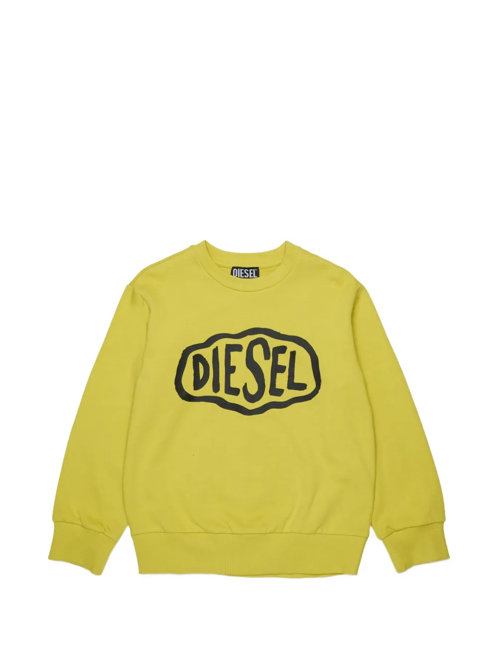 Diesel Kids Felpa con stampa logo - Verde