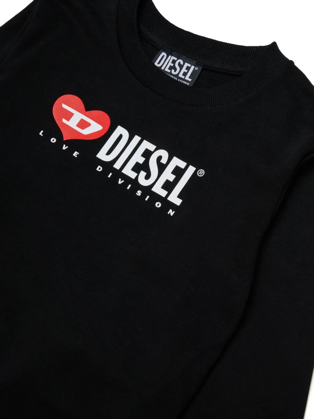Diesel Kids Sweater met logoprint Zwart