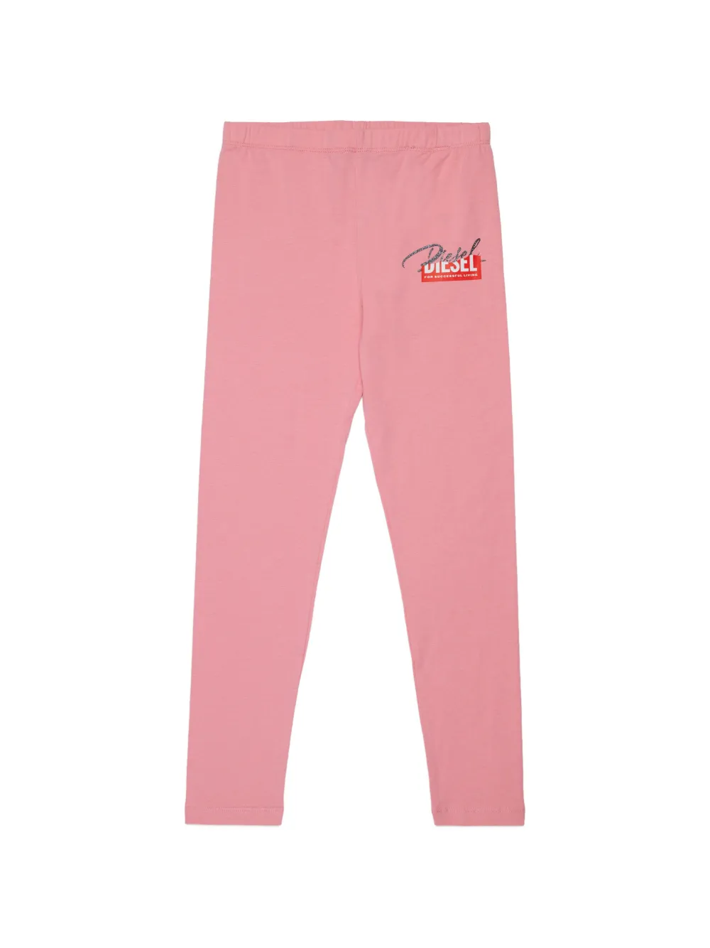Diesel Kids Leggings con stampa logo - Rosa
