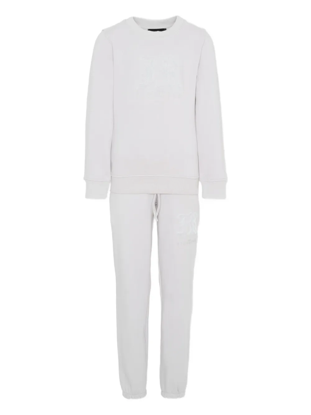 John Richmond Junior embossed-logo tracksuit - Grigio