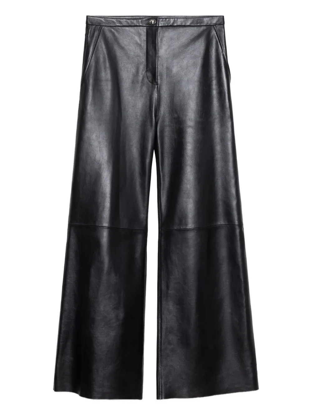 STAND STUDIO Geknöpfte Rowena Lederhose - Schwarz