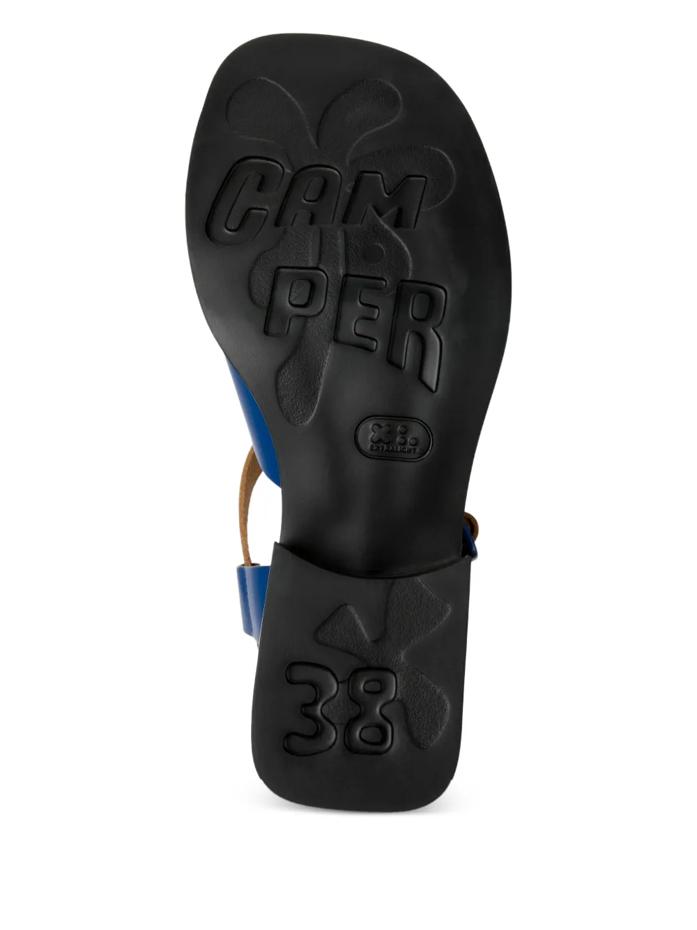 Camper Dana leren sandalen met gesp Blauw