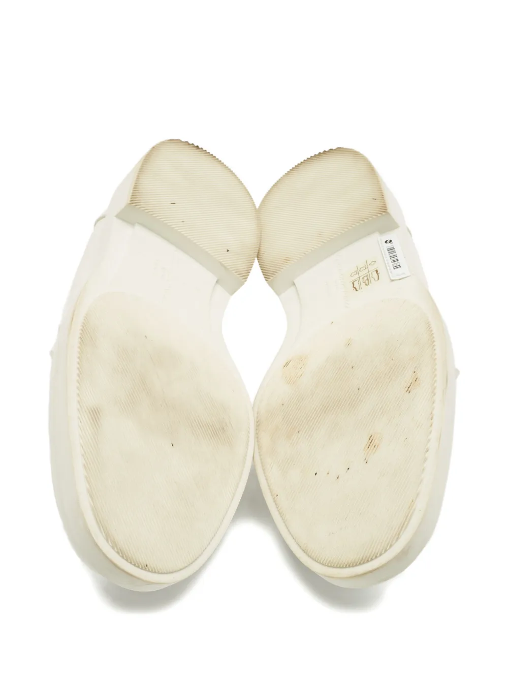 Gianvito Rossi leather slip-on loafer - Wit