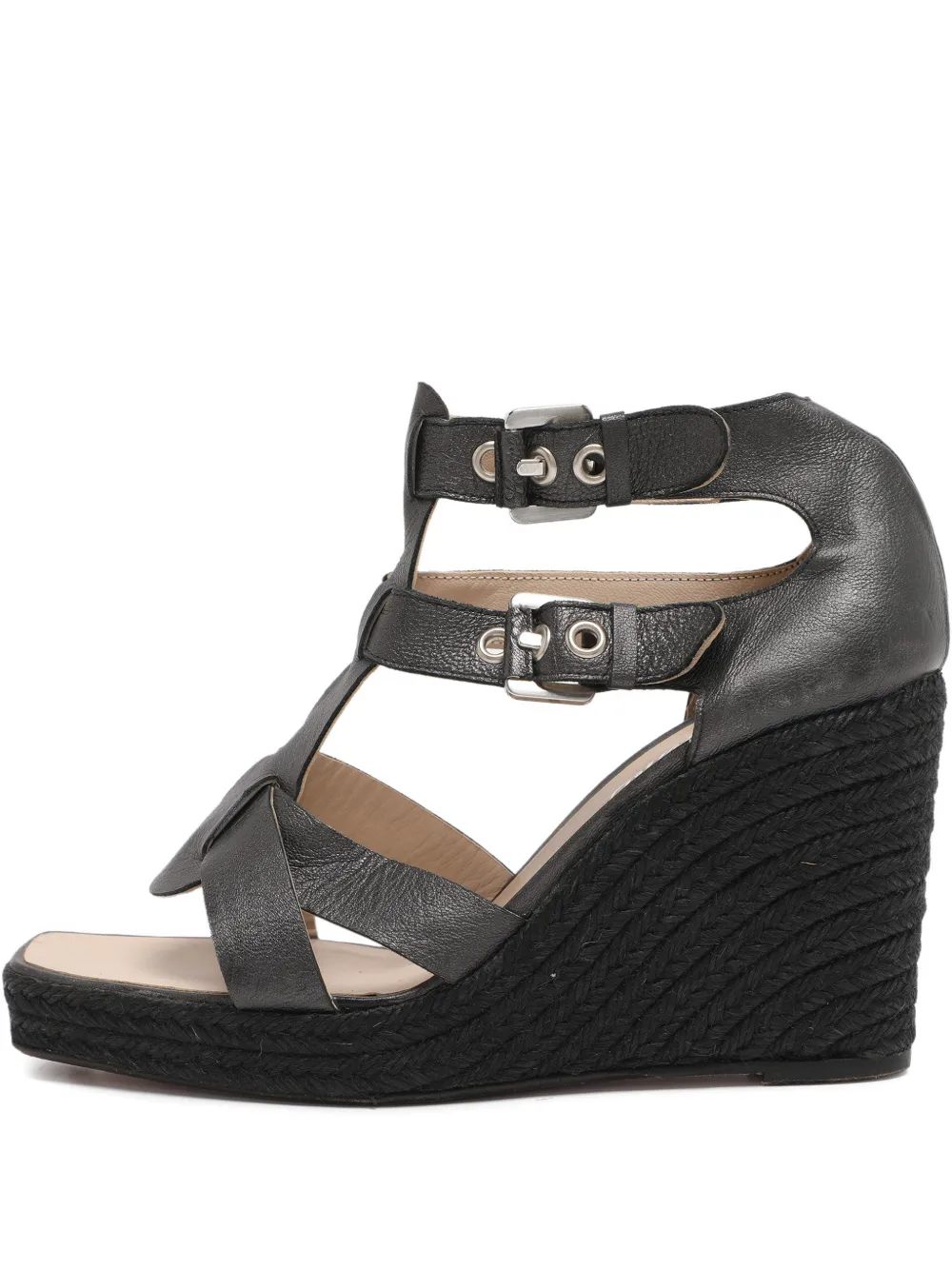 Loewe Pre-Owned Sandali con cinturini e zeppa - Grigio