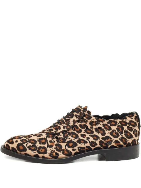 Roger Vivier calf-hair leopard-print oxfords