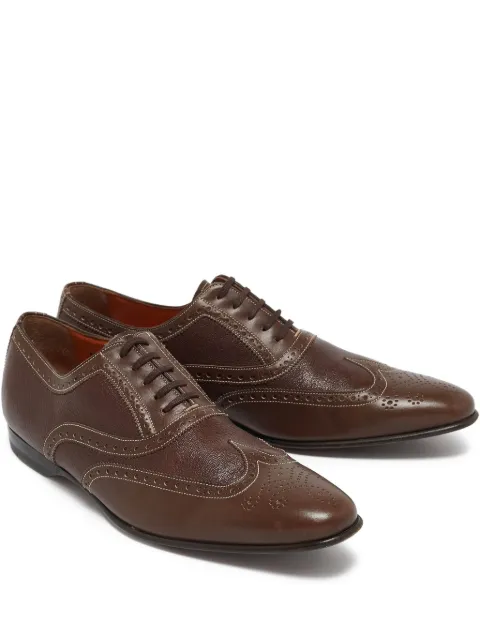 Santoni leather Oxford shoes