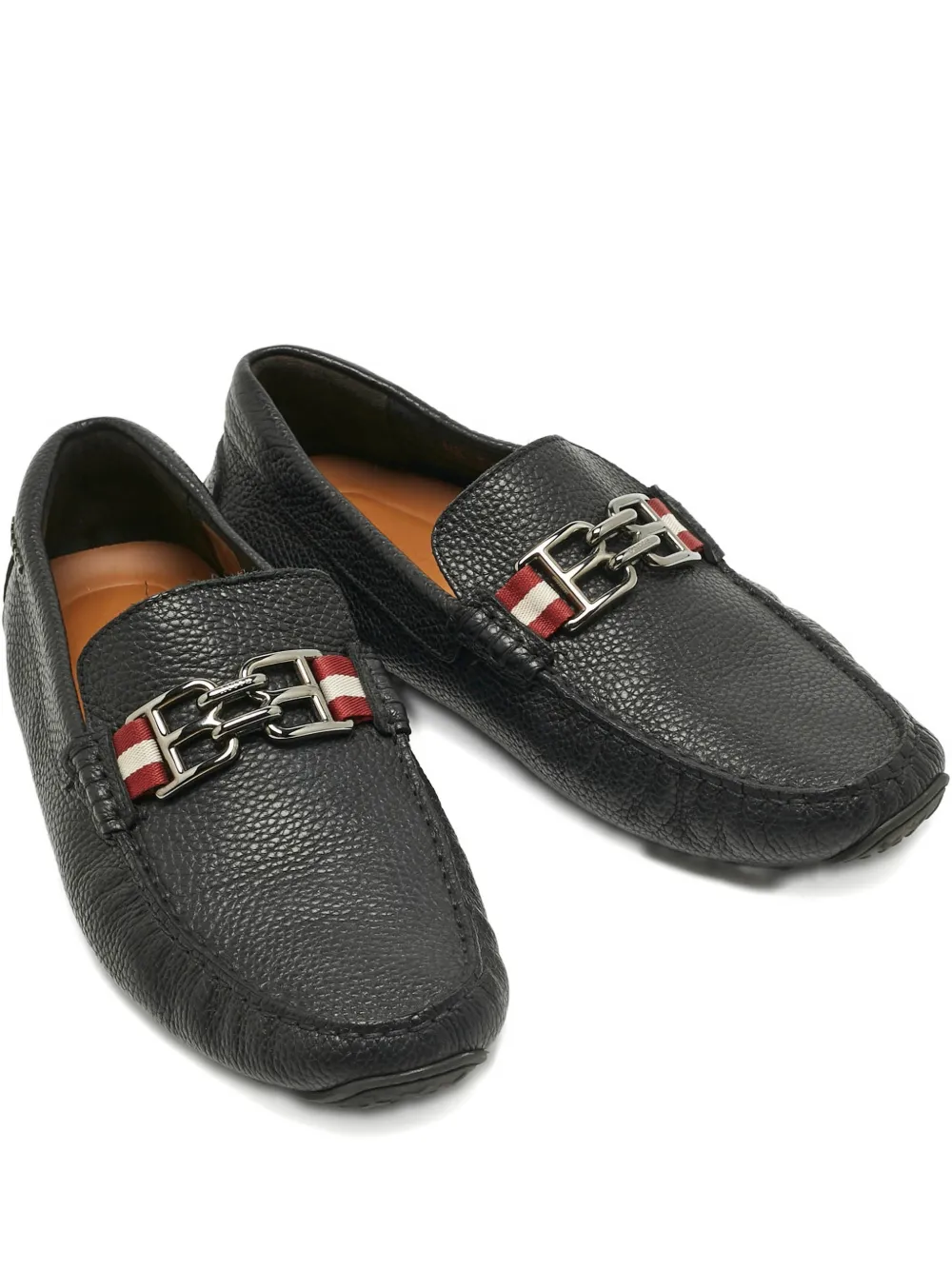 Bally BB-horsebit pebbled loafers | Black | Image 1