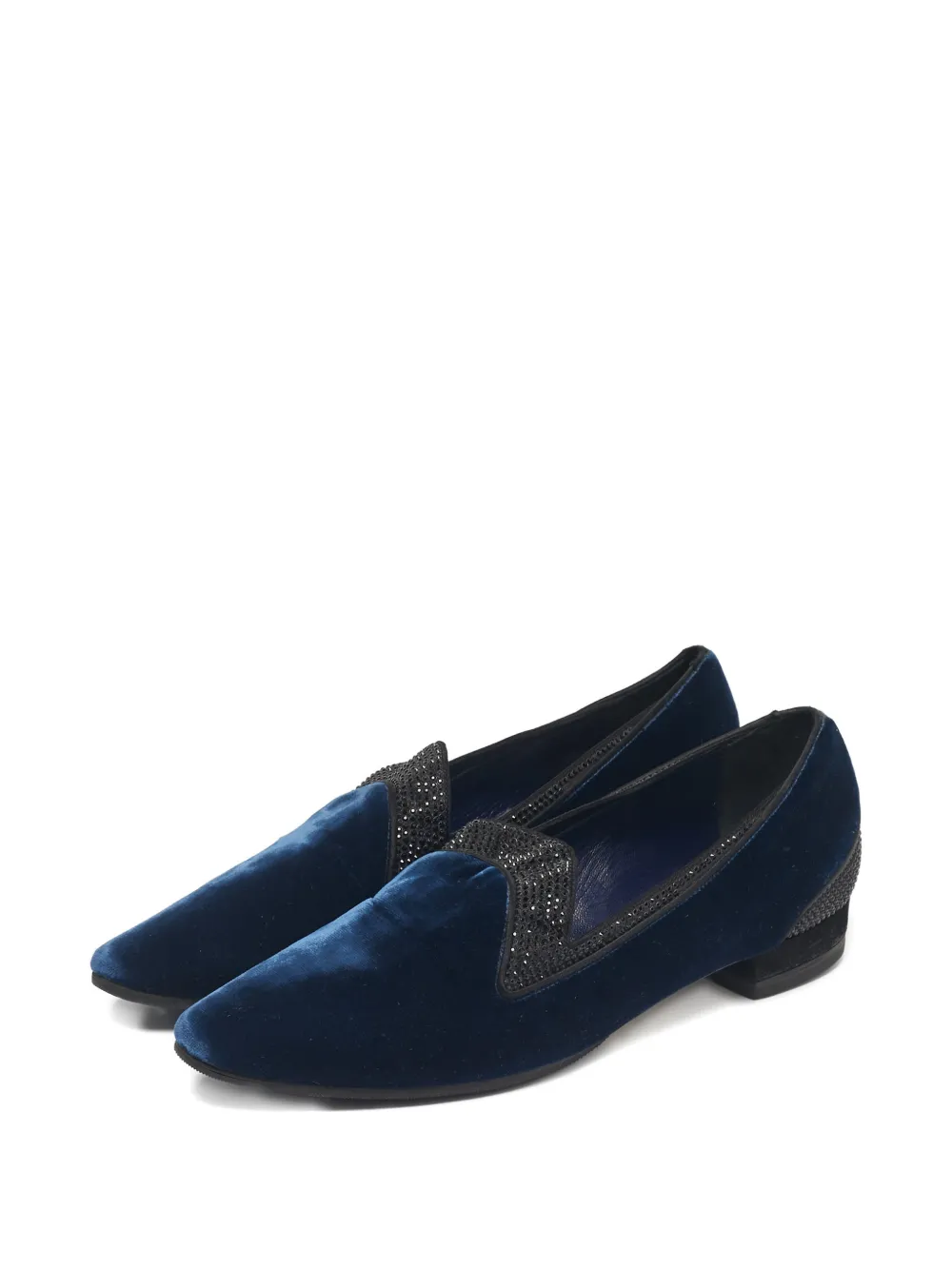 René Caovilla crystal-embellishment pumps - Blauw