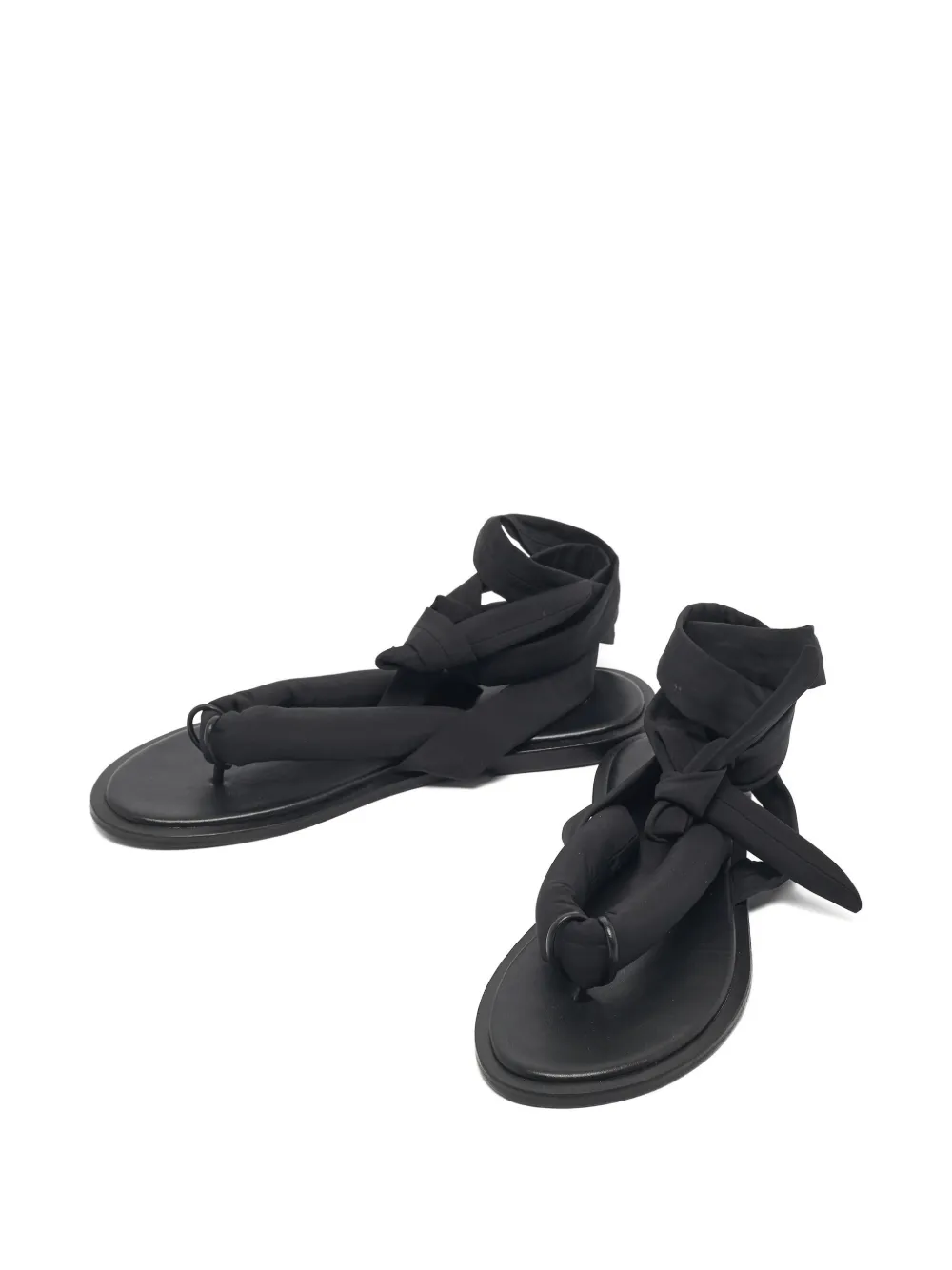 GANNI ankle-tie sandals - Zwart