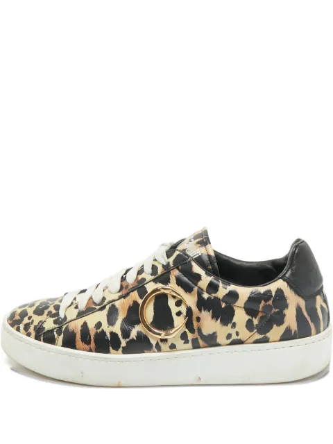 Roberto Cavalli animal-print lace-up sneakers