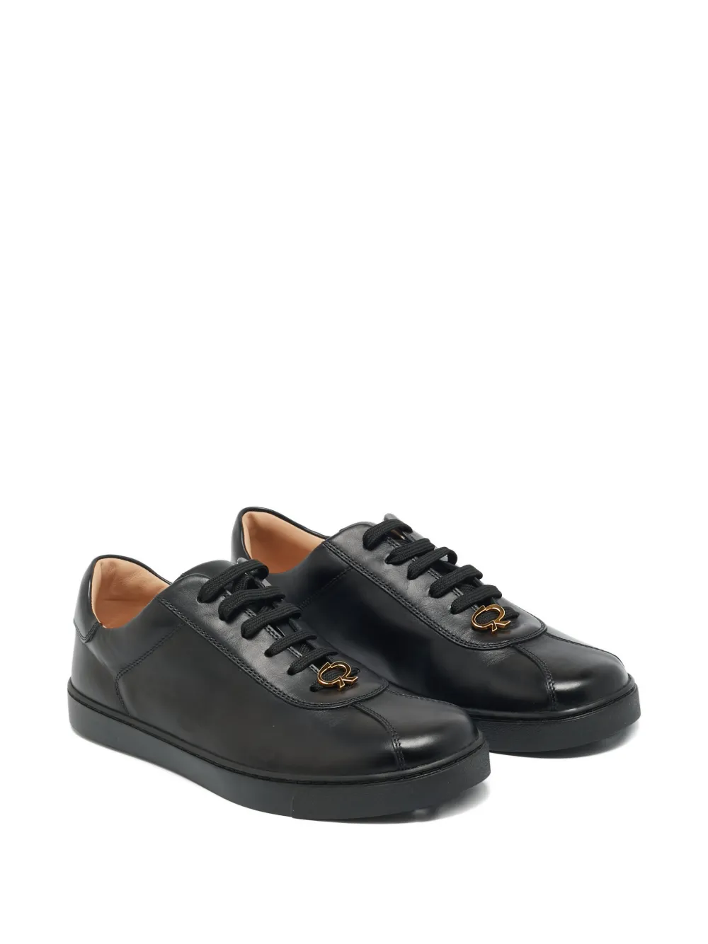 Gianvito Rossi leather sneakers - Zwart