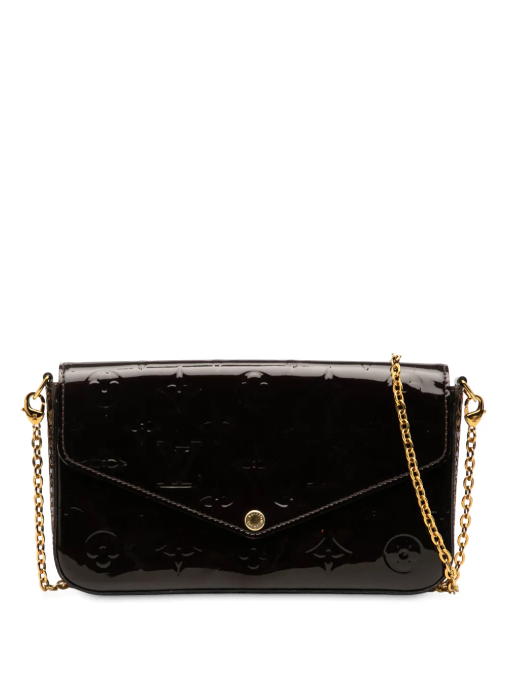 Louis Vuitton Pre-Owned Pochette Pochette Felicie in pelle Vernis con monogramma 2016 - Viola