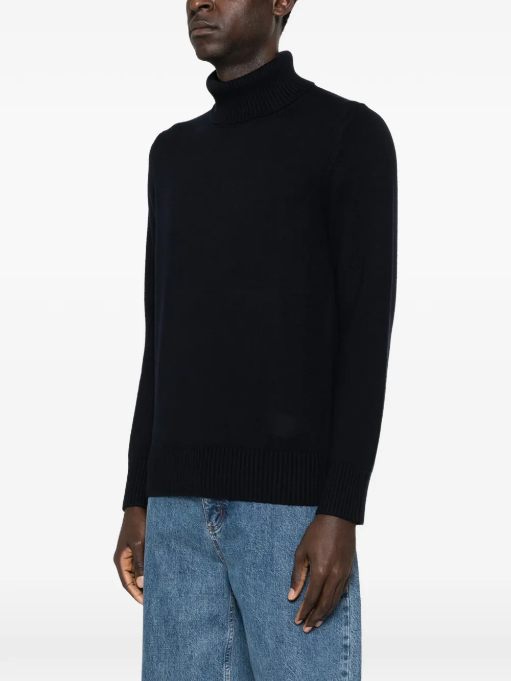 Roll-Neck Long-Sleeved Sweater
