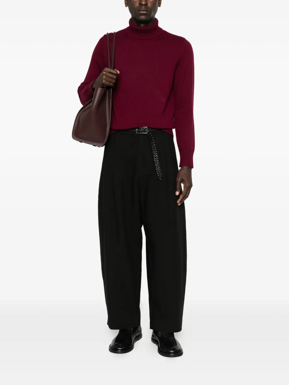 Kangra roll-neck sweater - Paars