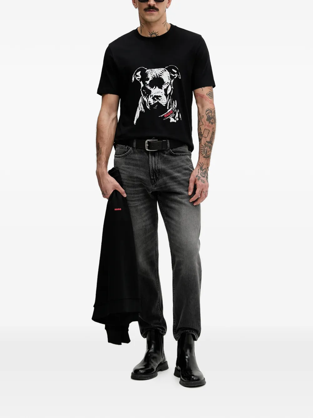 HUGO five-pocket jeans - Grijs