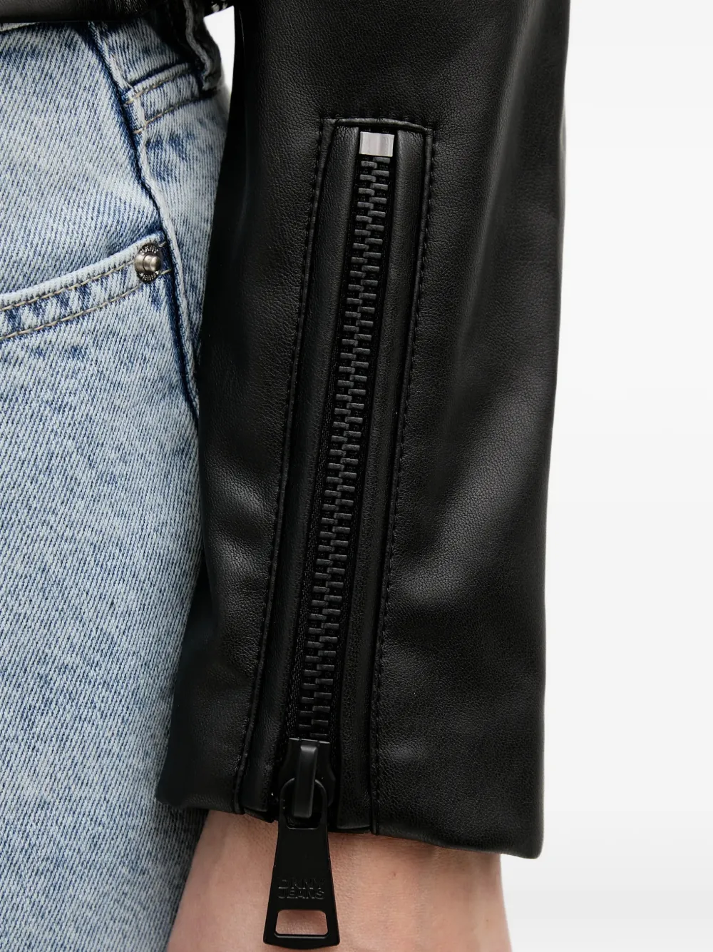 belted zipped jacket