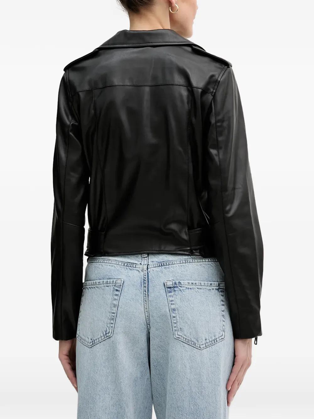 belted zipped jacket
