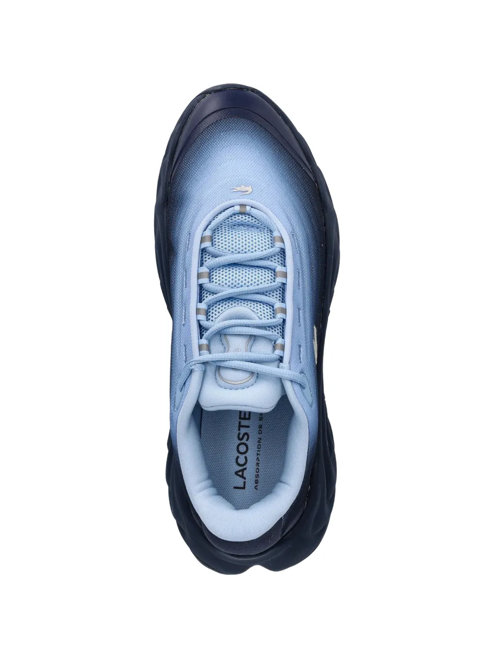 Lacoste Spinor gradient-effect logo-patch sneakers Blauw