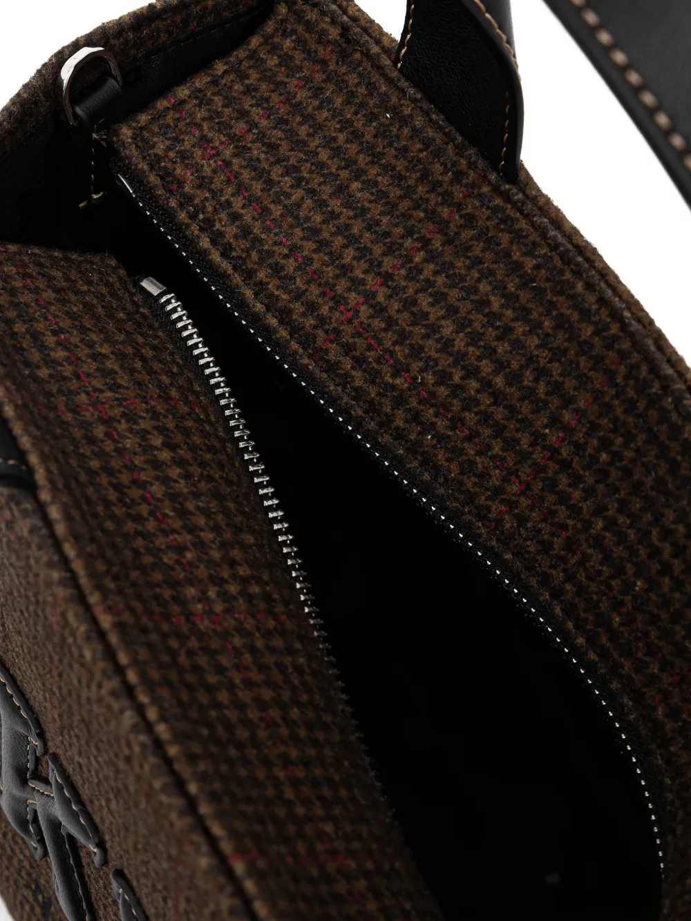 DKNY Geruite shopper Bruin