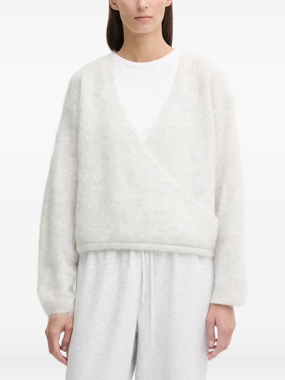 American Vintage Nuny V-neck sweater - Toni neutri