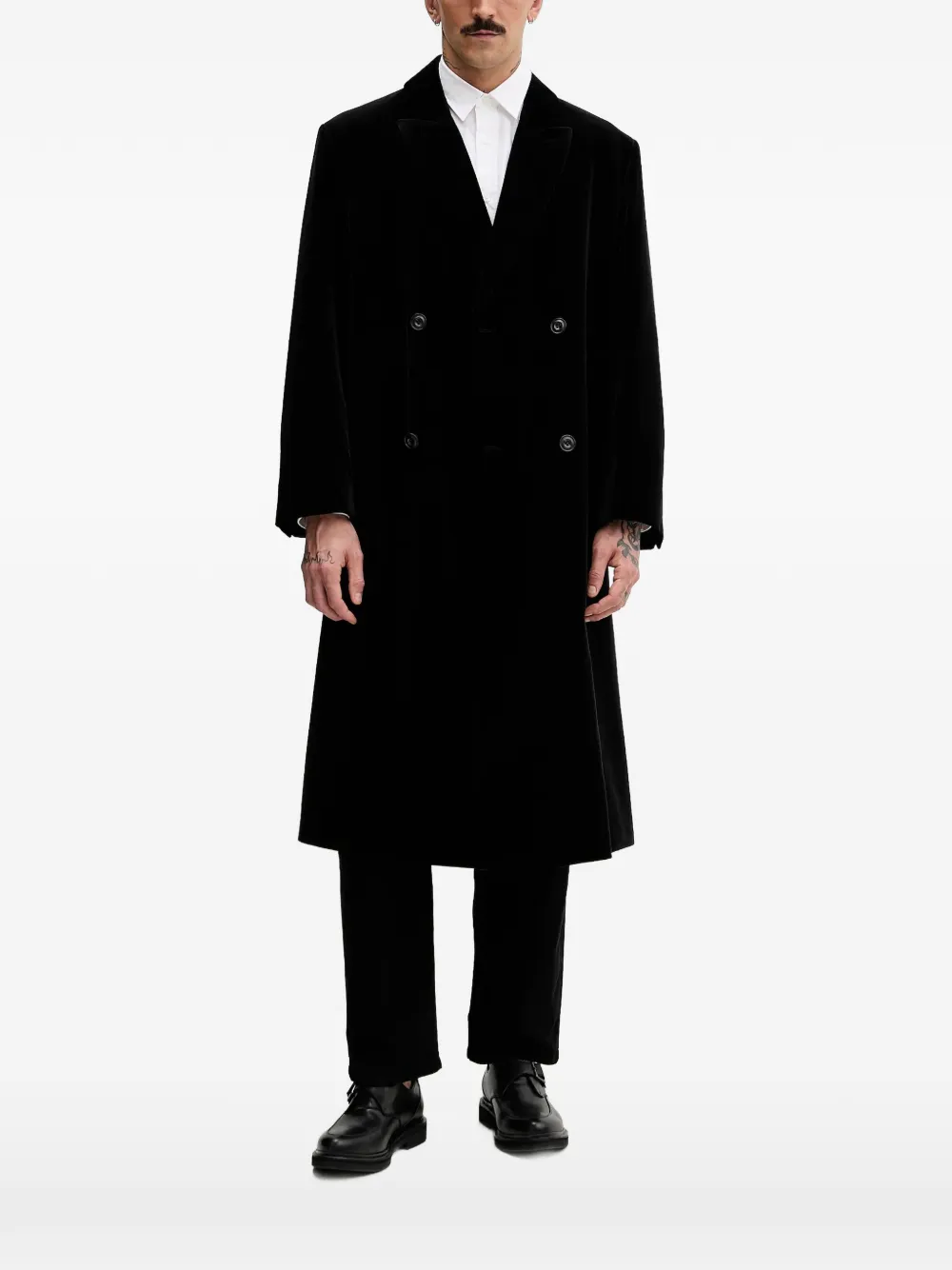 HUGO Menci2541 double-breasted coat | Black | Image 1