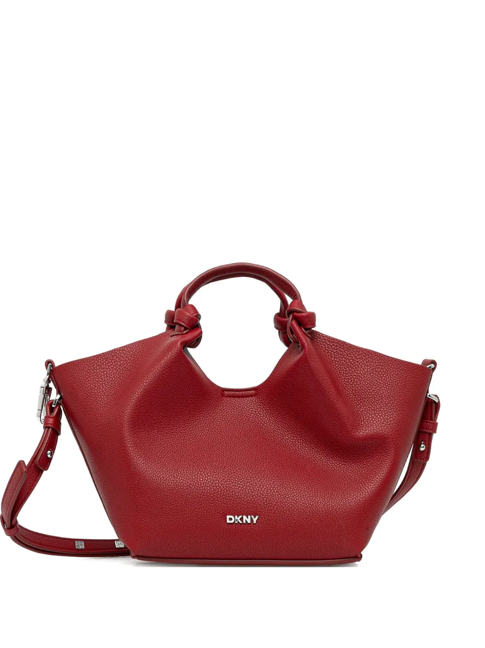 DKNY knotted handle tote bag - Rosso