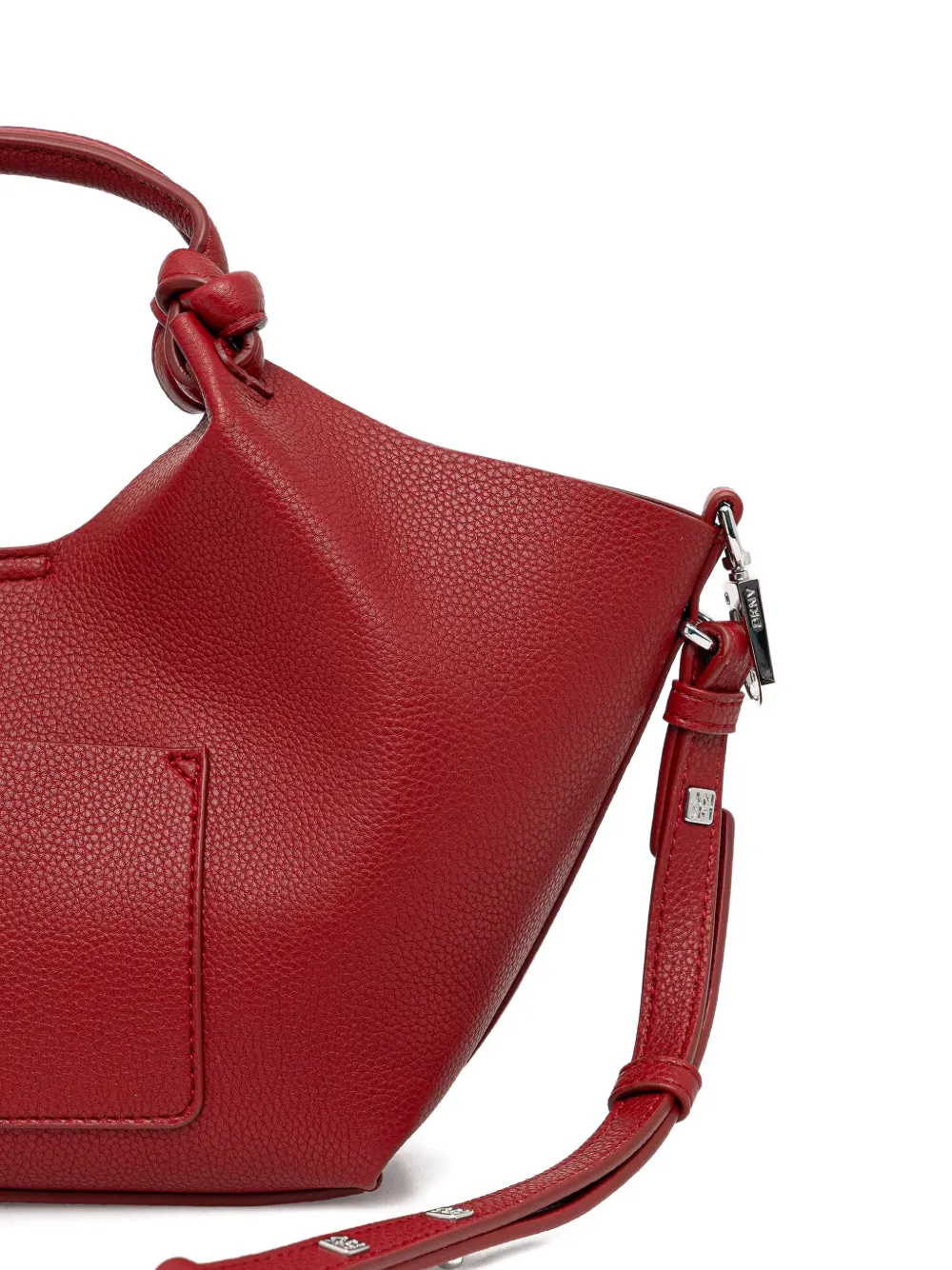  Dkny Knotted Handle Tote Bag - Red 