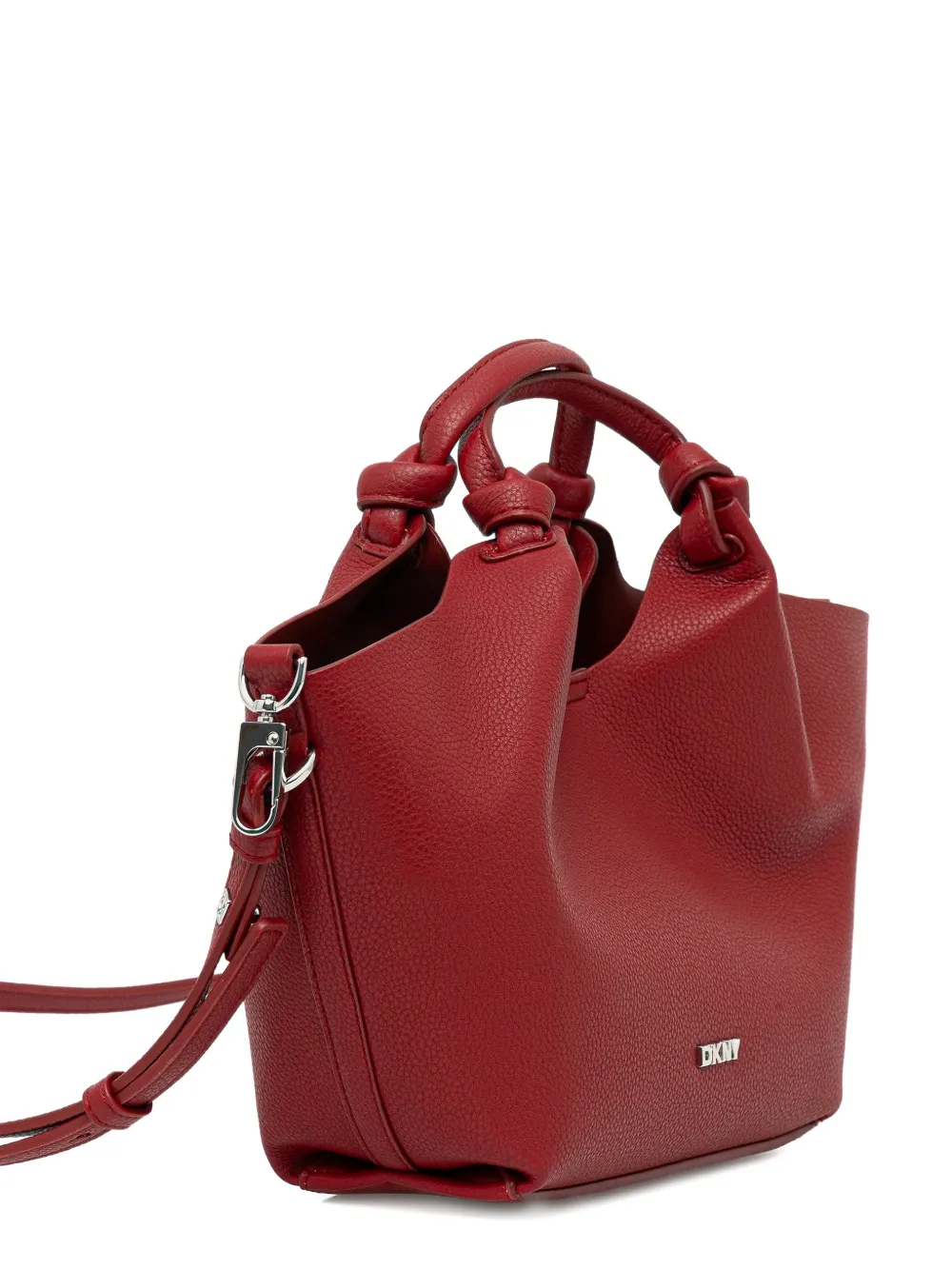 DKNY knotted handle tote bag - Rood