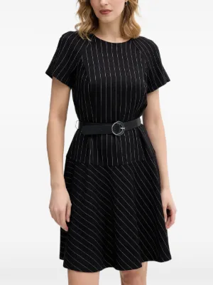 open lace back dress Tie Waist Commuter Dress | Shirt Dress