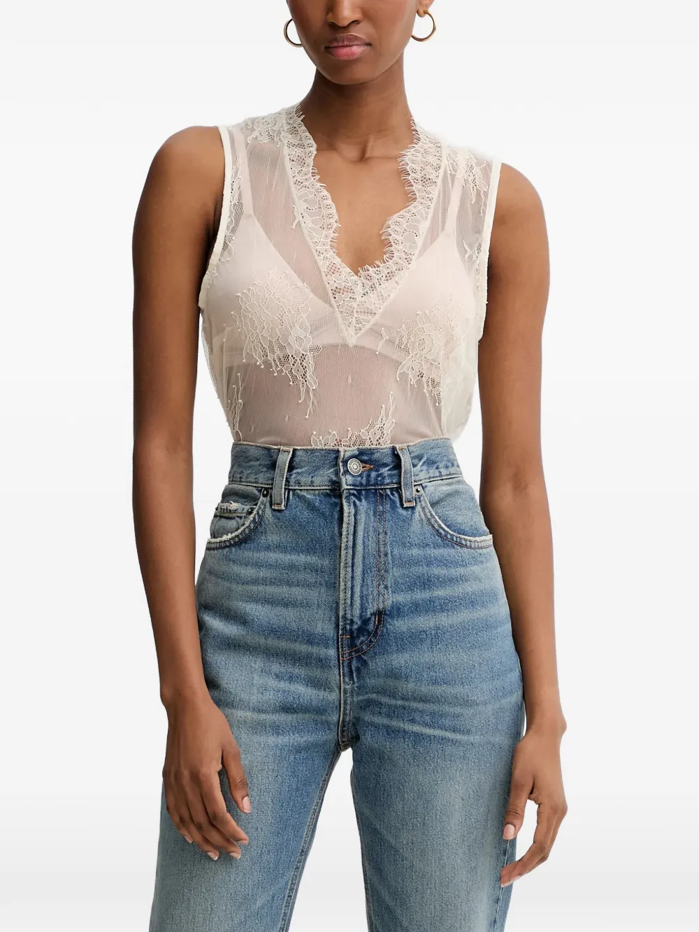 Blugirl Peak-lapel Blazer And Top Set (set Of Two) In Brown