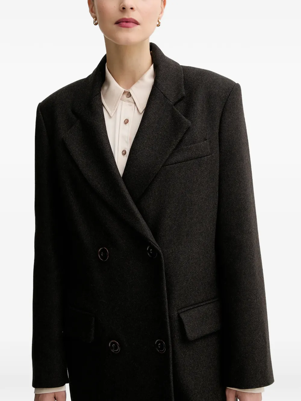  Sessùn Nara Double-breasted Coat - Brown 