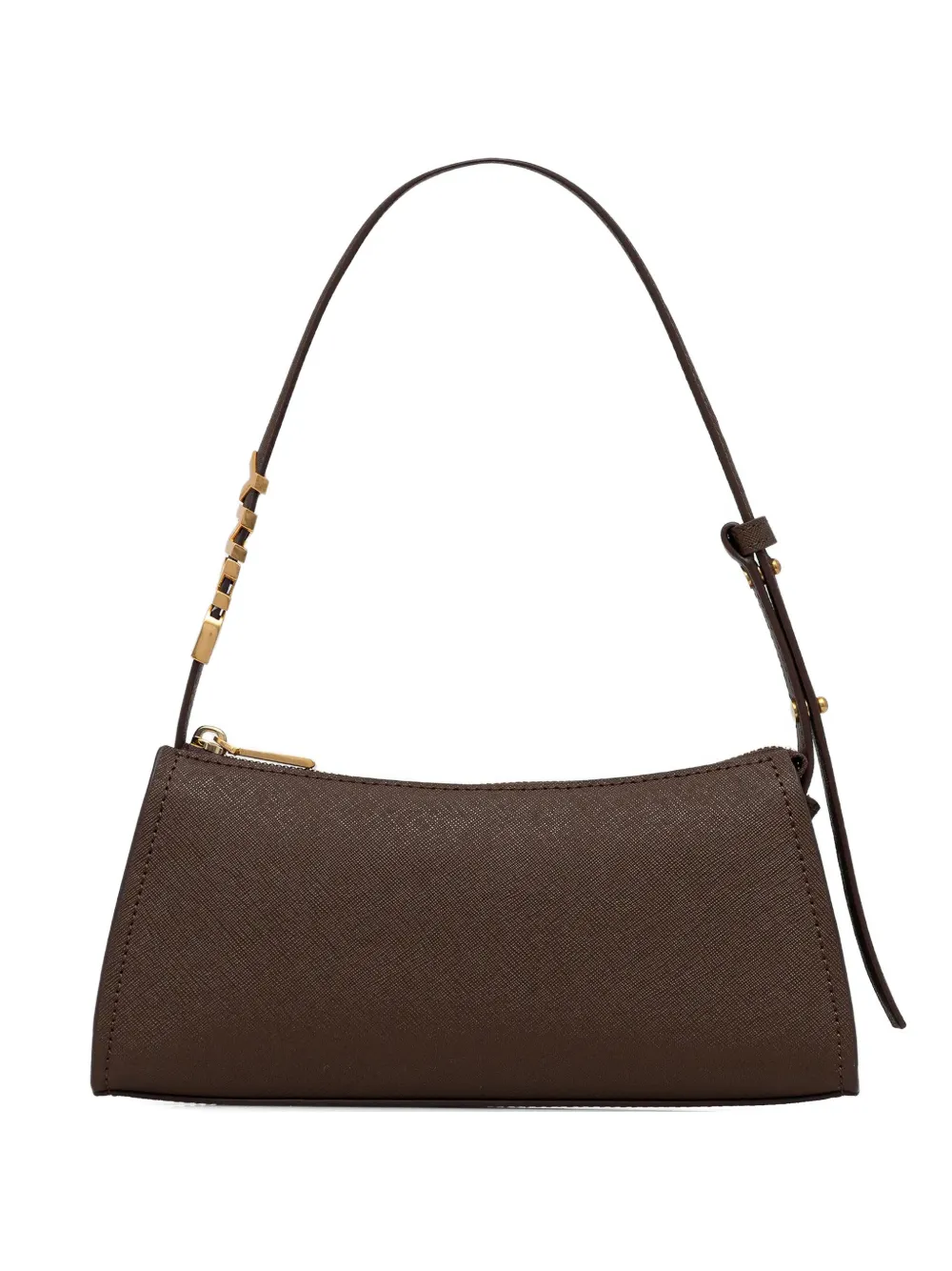 DKNY logo shoulder bag - Marrone