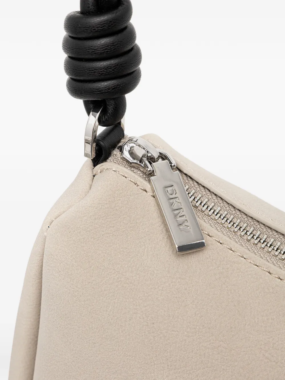  Dkny Twisted-handle Logo Tote Bag - Neutrals 