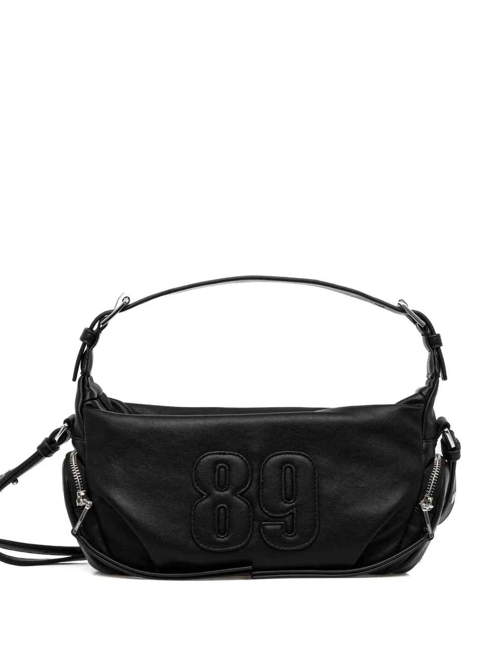 DKNY embossed-number shoulder bag - Nero