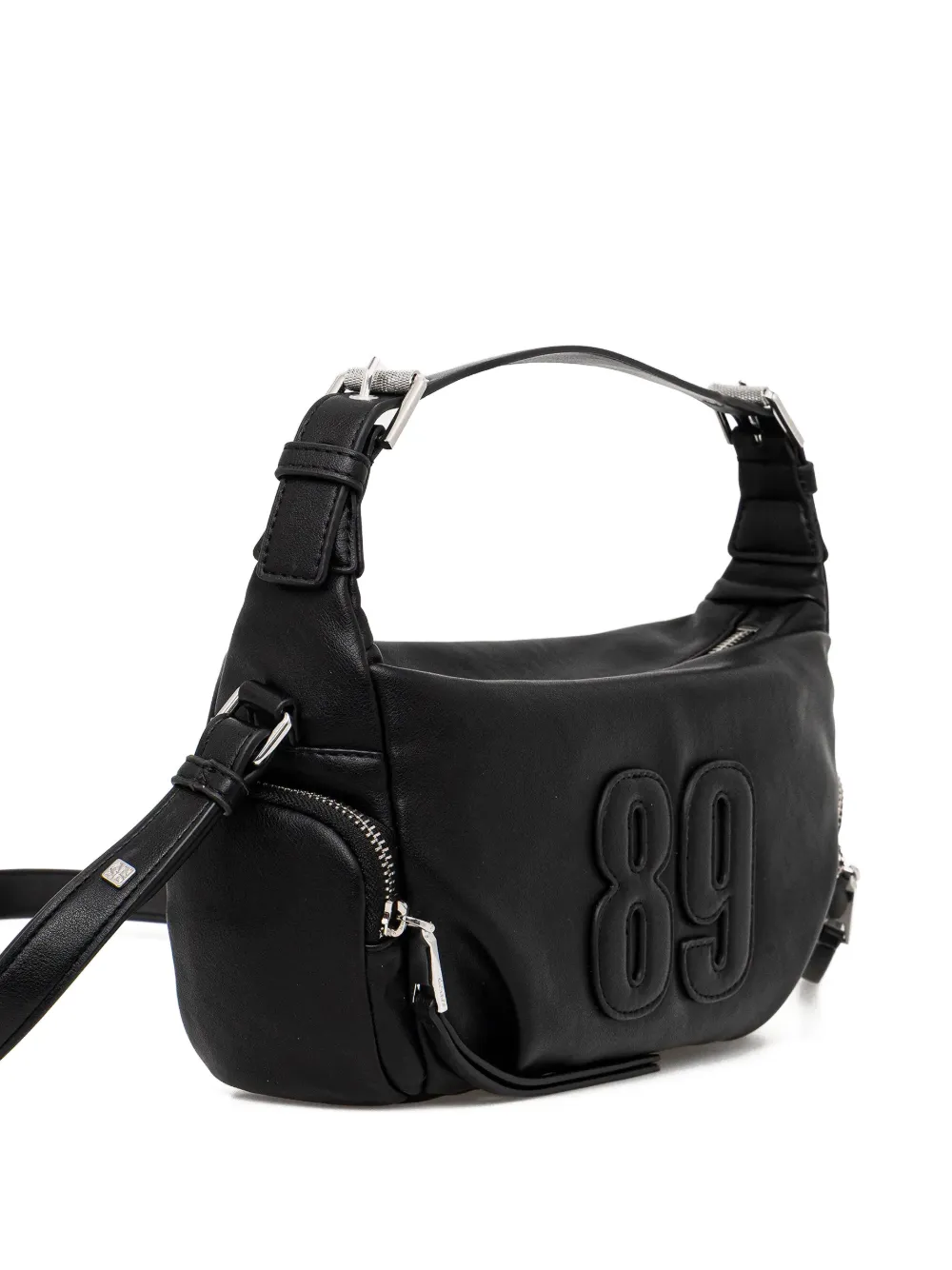 DKNY embossed-number shoulder bag - Zwart